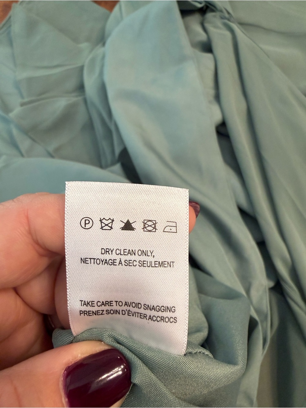 Jenny Yoo Size 14 Bridesmaid Dress Sage Green Chiffon A-Line Maxi Formal Gown - Picture 7 of 10